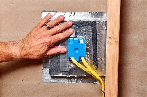 insulation for electrical boxes|insulating around outlets.